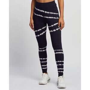 Revolve The Upside Women’s Tie Dye Long John Indigo Leggings Yoga Size S NWT